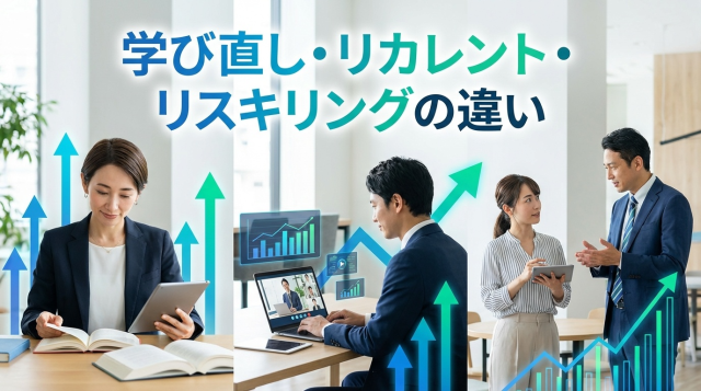【2026年最新】学び直し・リカレント・リスキリングの違いを徹底解説｜キャリアアップに活かす選び方