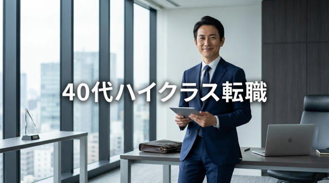 40代ハイクラス転職サイトおすすめ5選|年収1000万円超えを実現する選び方
