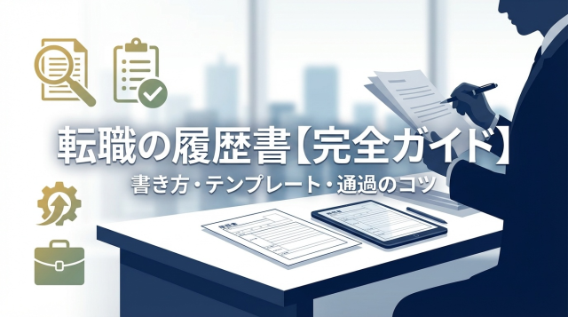 転職の履歴書完全ガイド｜書き方・テンプレート・通過率を上げるコツを徹底解説