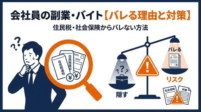 会社員が副業・アルバイトでバレる理由と完全対策｜住民税・社会保険から発覚する仕組みを徹底解説