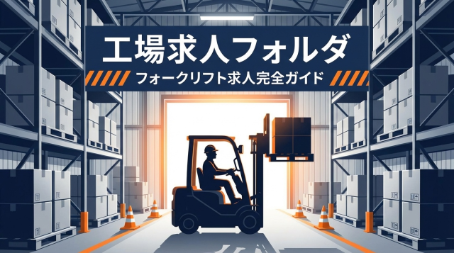工場求人フォルダのフォークリフト求人完全ガイド!未経験OK・資格取得支援で安定収入を実現