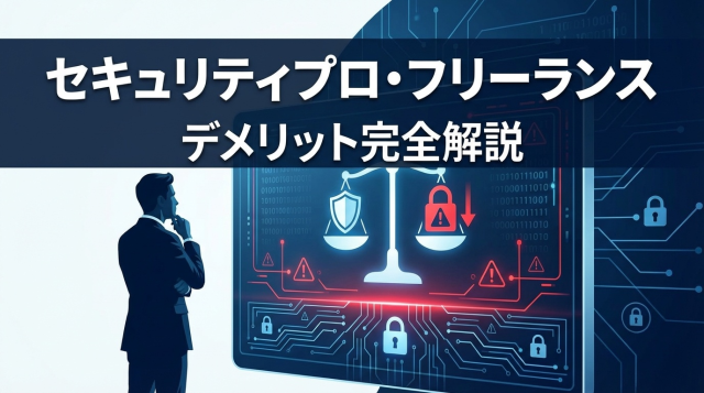 セキュリティプロ・フリーランスのデメリット完全解説!リスク・失敗回避法まで徹底網羅
