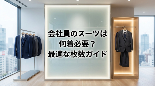 【2026年最新】会社員はスーツを何着必要？職種別・年代別の最適枚数と賢い選び方完全ガイド