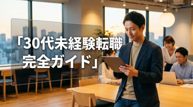 【2026年最新】30代未経験でも転職できる！おすすめ職種7選と成功させる5つのステップ｜手遅れではない理由