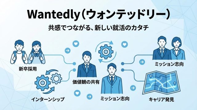 【新卒必見】Wantedly（ウォンテッドリー）とは?使い方・評判・メリットを徹底解説｜ベンチャー志望の就活生におすすめ