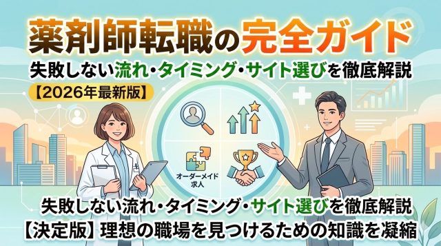 薬剤師転職の完全ガイド｜失敗しない流れ・タイミング・サイト選びを徹底解説【2026年最新版】